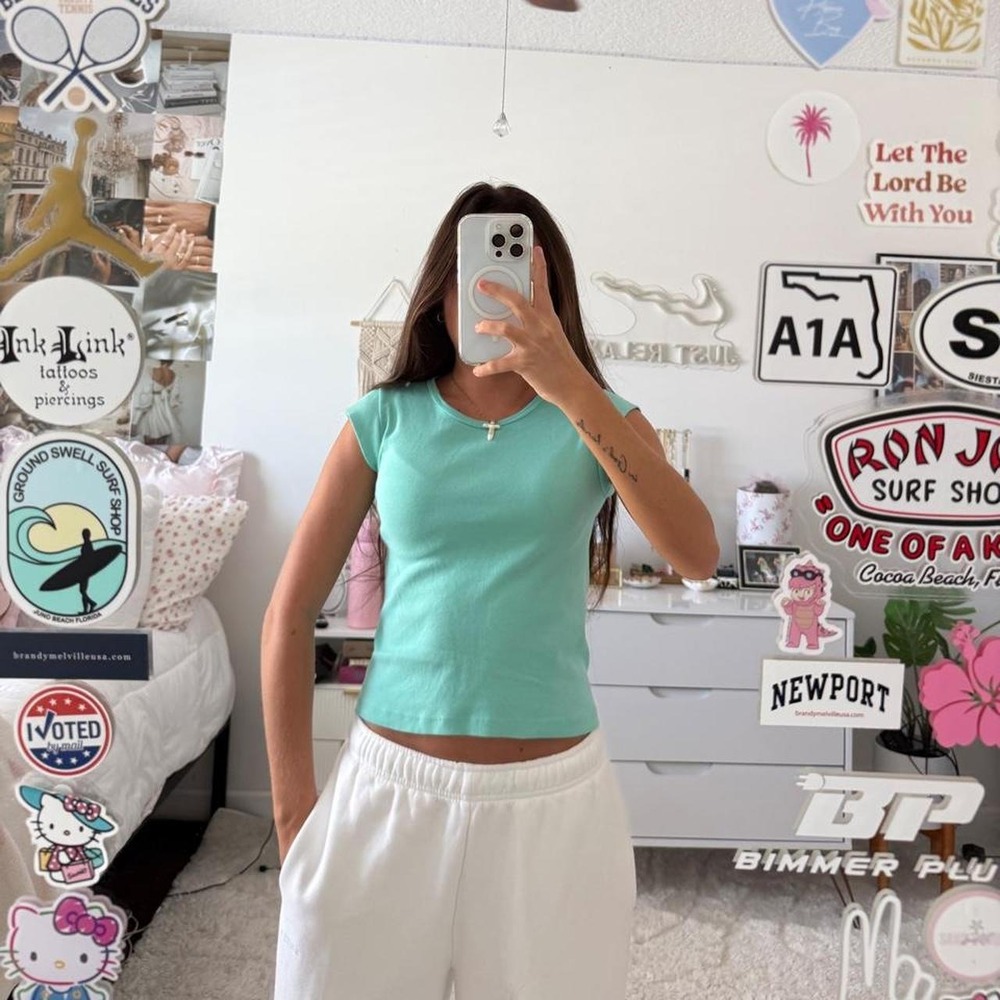 Brandy Melville teal top